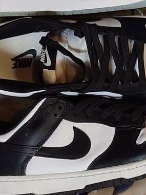 Nike Men’s Black and White Low-Top Sneakers